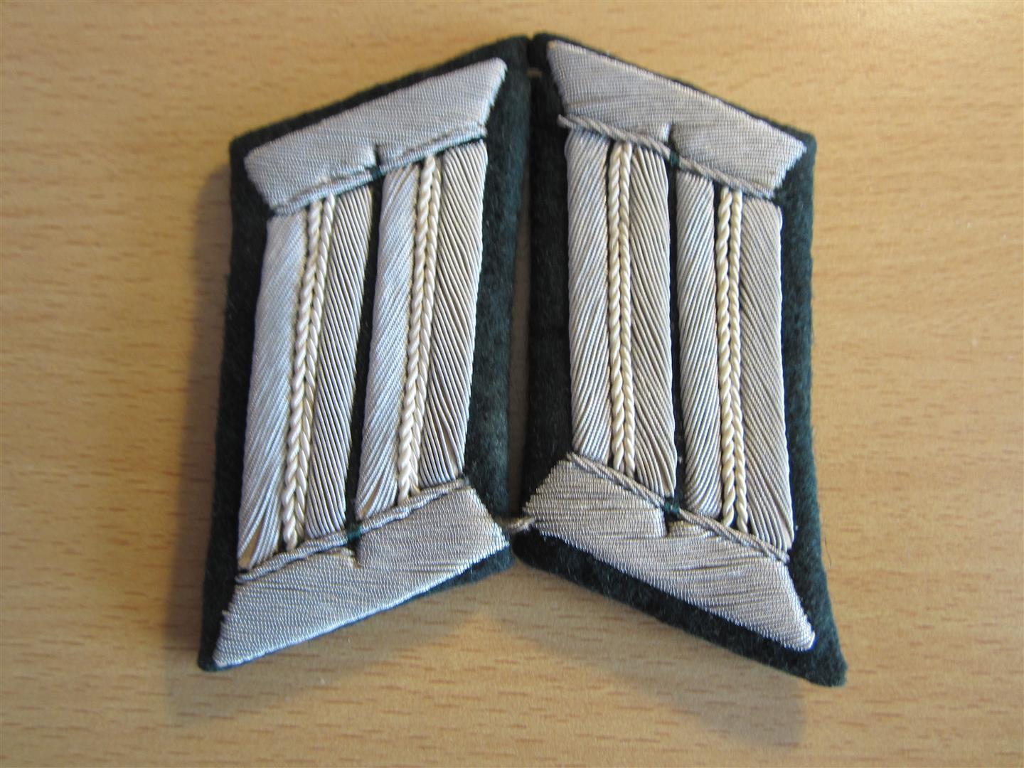 WW2 German WH Infantry Officers Collar Patches